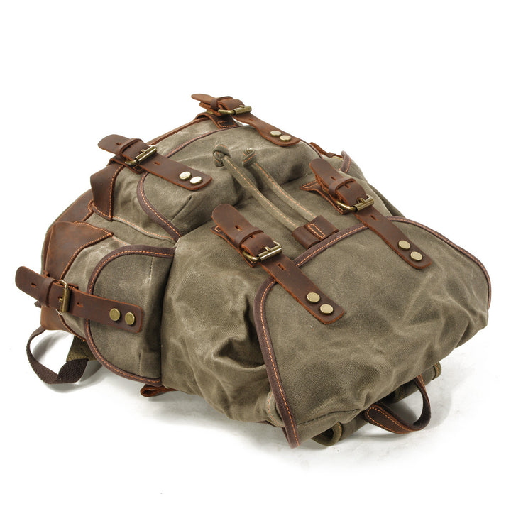 Heritage Explorer Canvas Backpack – Vintage Adventurer Edition