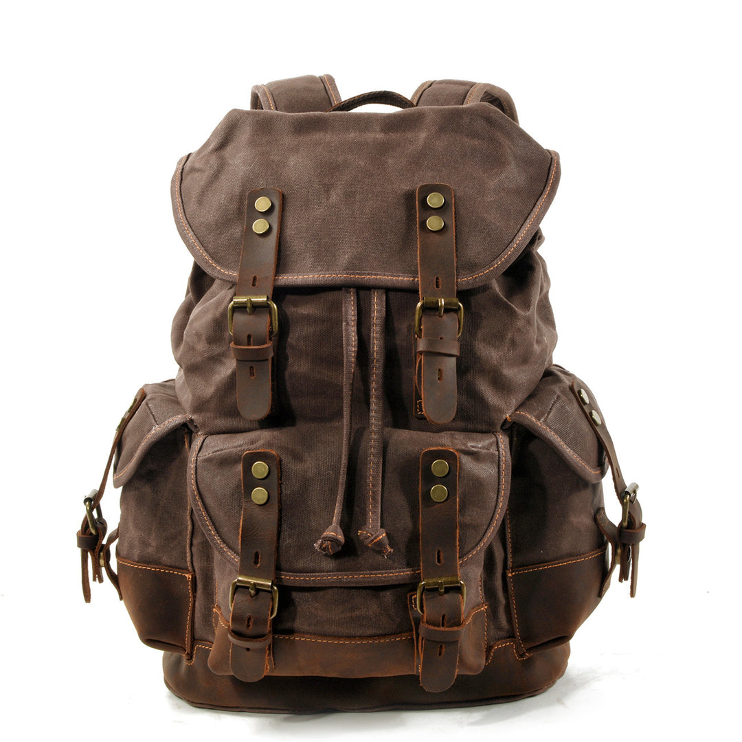 Heritage Explorer Canvas Backpack – Vintage Adventurer Edition