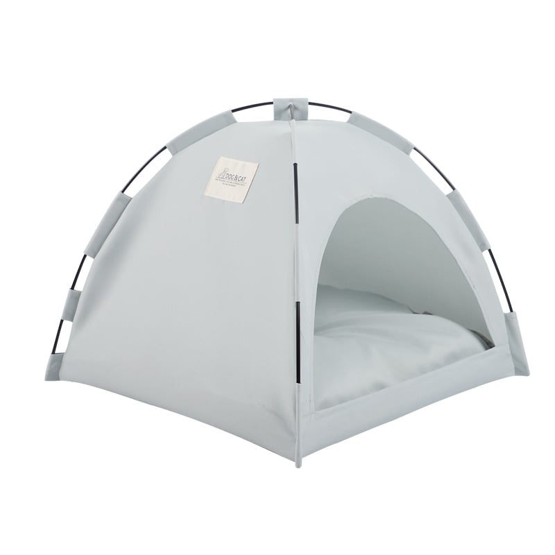 Premium Pet Canvas Tent with Dual Comfort Mat