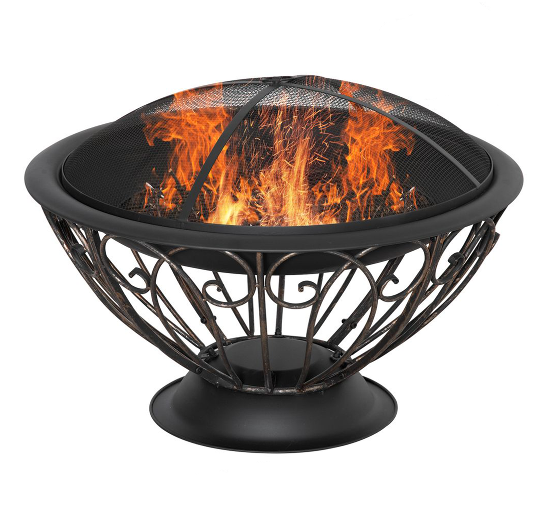 Fire Pit Metal Fire Bowl Fireplace Patio Heater for Garden, Backyard