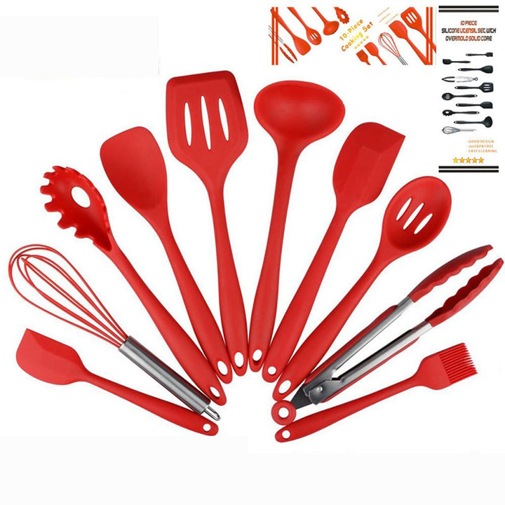 Cooking Utensils Premium Silicone Heat Resistant Non Stick 10 PCS Set