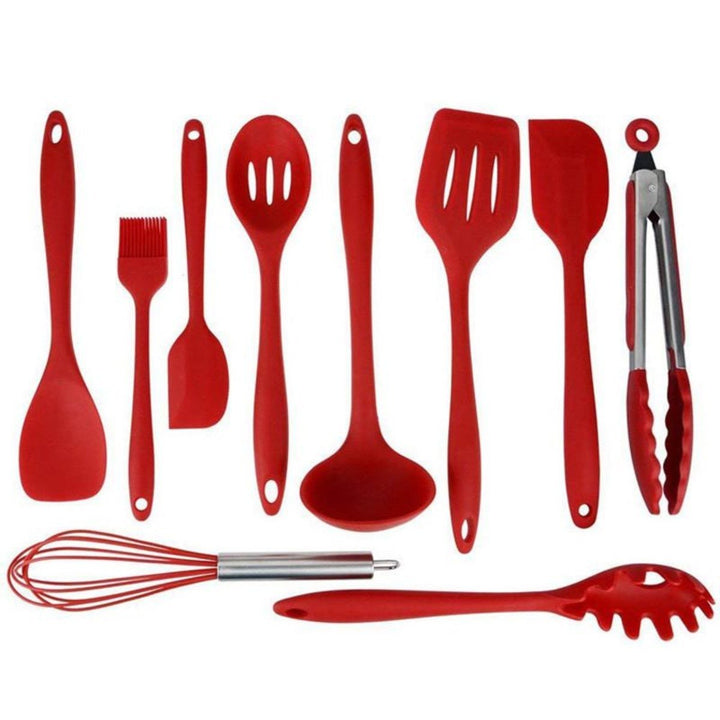 Cooking Utensils Premium Silicone Heat Resistant Non Stick 10 PCS Set