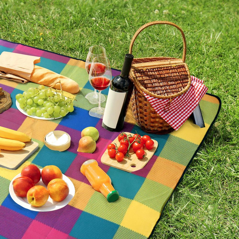 Folding Blanket Camping Outdoor Beach Festival Waterproof Picnic Rug Mat