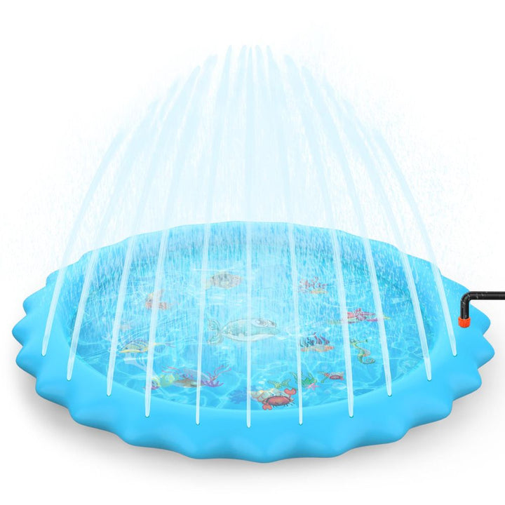 Inflatable Sprinkler Splash Pad Play Mat Water Summer Toy KidsSOKA 168cm Round